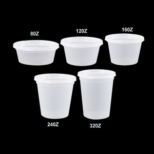 Custom Microwavable soup deli container plastic disposable packaging food safe containers for food packaging