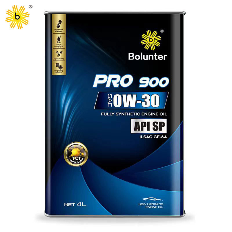 Bolunter Brand Whosale PRO900 0W30 Full synthetic SP/CF lubricating motor engine oil