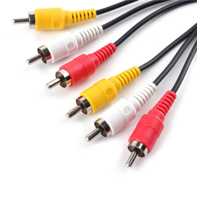 Wholesale High Quality 3*Rca Male To 3*Rca Male Video Audio Cable