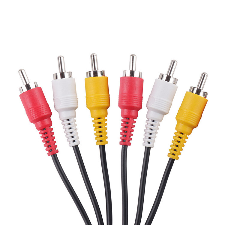 Wholesale High Quality 3*Rca Male To 3*Rca Male Video Audio Cable