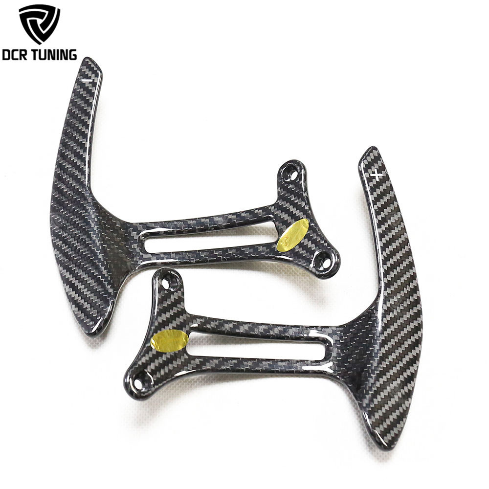 For Ferrari 488 GTB Dry Carbon Fiber Steering Shift Paddles Extension Racing Interior Trims Replacement type