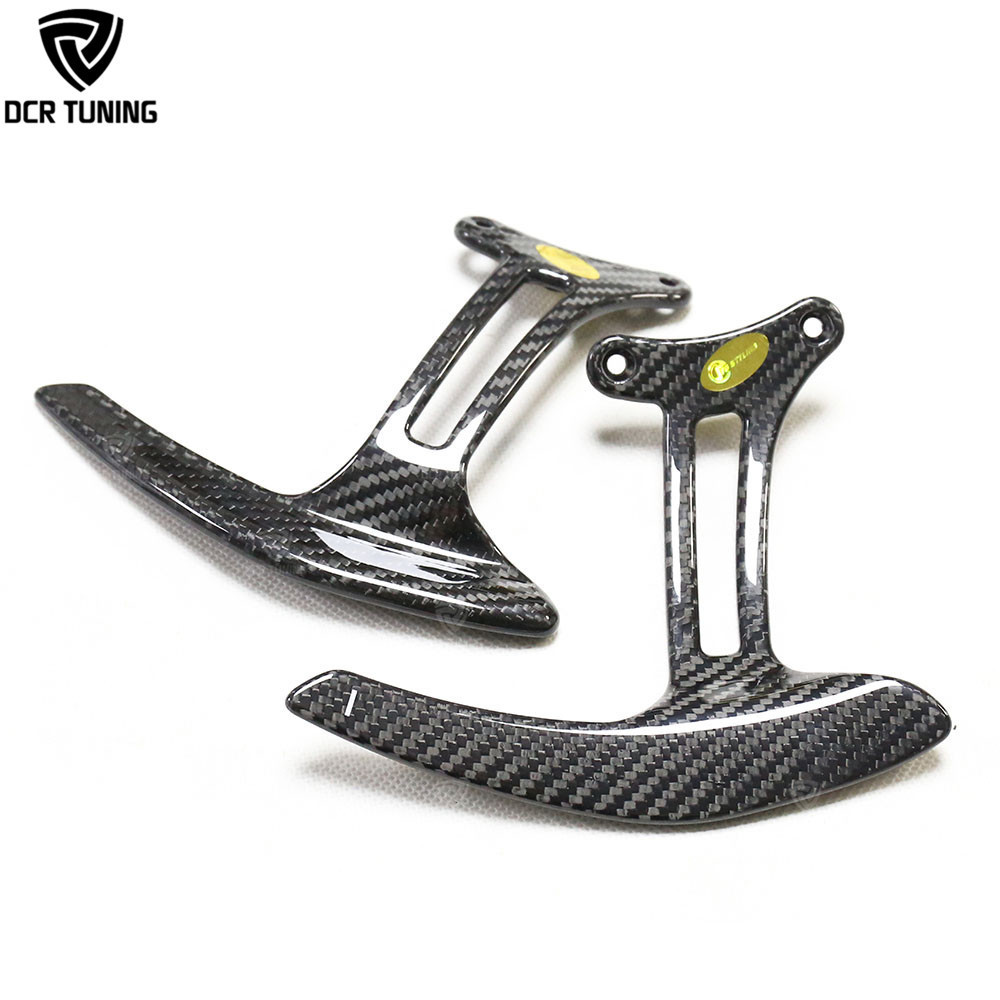 For Ferrari 488 GTB Dry Carbon Fiber Steering Shift Paddles Extension Racing Interior Trims Replacement type