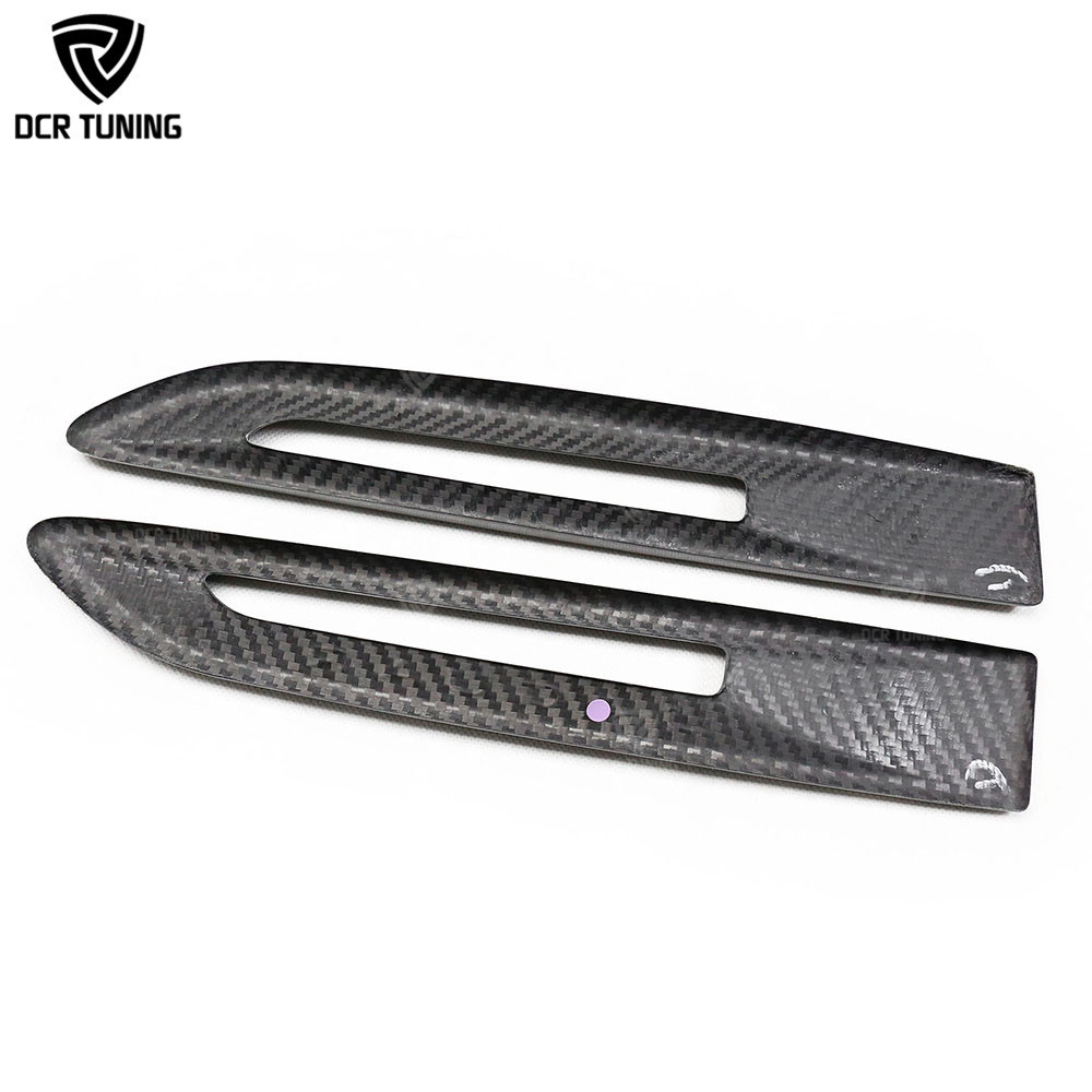 Add on Style Side Fender Trim for Jaguar XF Dry Carbon Fiber Light Trim Side Grille 2016 - UP Air Vent Cover