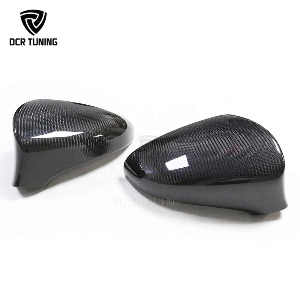 Rearview Mirror Cover Dry Carbon Fiber IS LS CT GS RC RCF Car FULL REAL Carbon Fiber Original DCR TUNING for Lexus ES Decoration