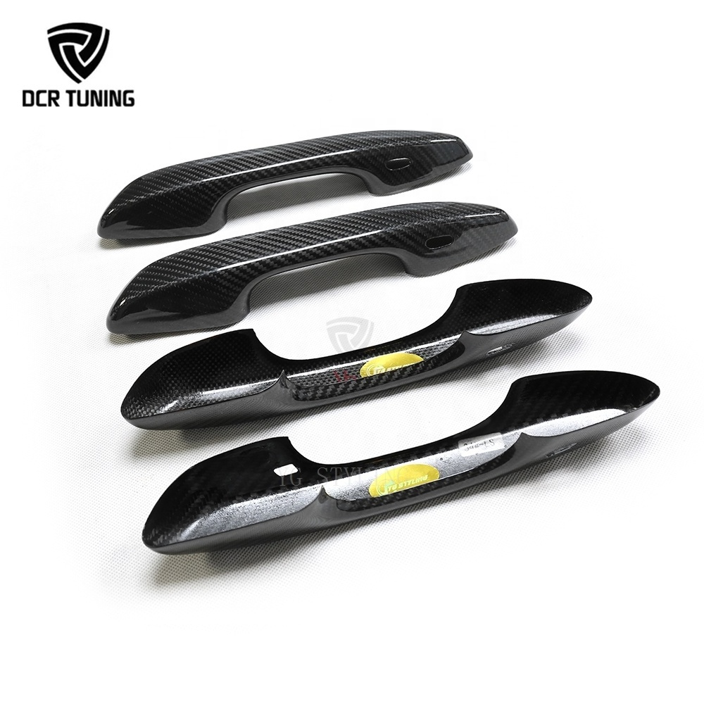 Full Carbon Fiber Side Door Handle Covers For Lexus ES 2018+ Exterior Body Kit Car Tuning Parts