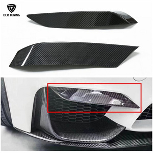 Real Dry Carbon Fiber Rear Bumper Upper Splitters For F80 F82 F83 M3 M4 Dry Carbon Fiber Rear Bumper Exterior Trim Body Kit 2014