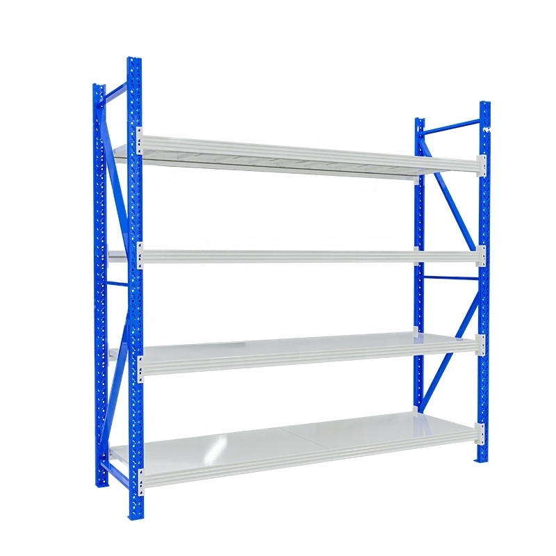 high quality medium duty garage storage 200KG rack warehouse storage commercial boltless racking shelves 4 tiers warehouse rack