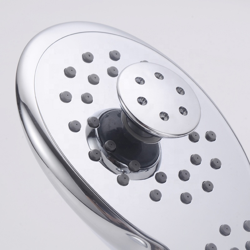 quality modern  3 functions bathroomChrome plated round ABS Plastic bathroom shower shower head