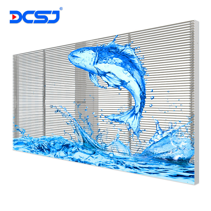 High Brightness Toggery Window Glass Curtain Transparent Led Advertising Screen Transparent Led Film