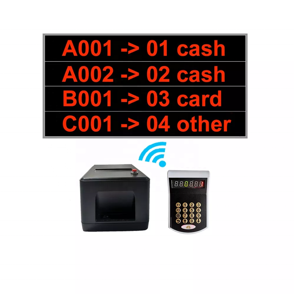 Mini number taking machine wireless number calling system ticket vending machine suitable for banks and hospitals