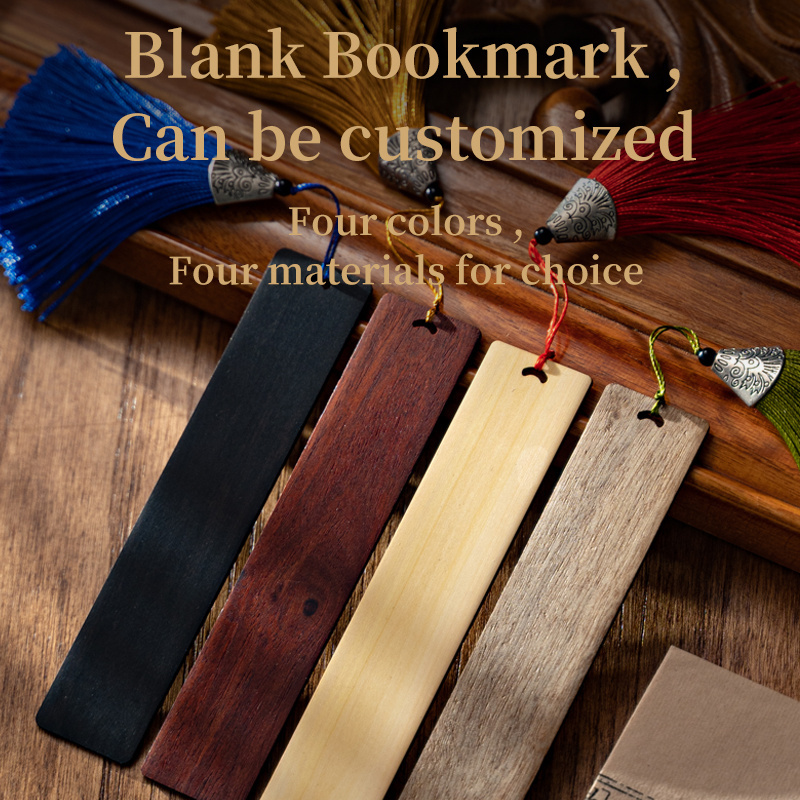 Laser Engraved Bookmark Natural Wood Decorative,Custom Logo Wooden Book Marks,Wooden Bookmark Blank