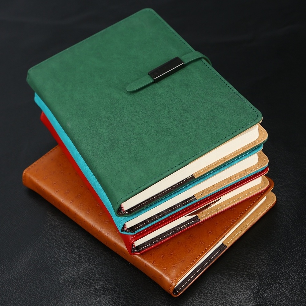 A5 PU Leather Journal Diary Office Planner With Magnetic Lock 16K Wholesale Custom Journal PU Leather Notebook