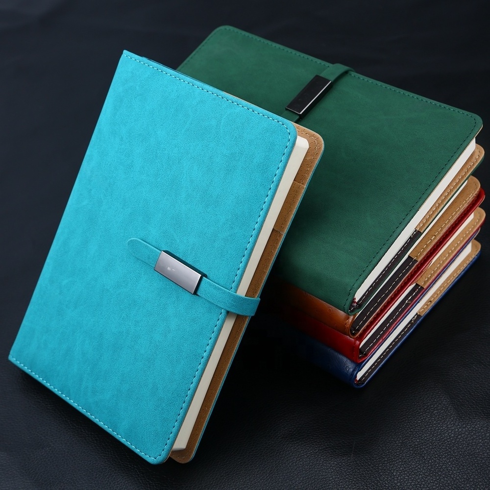 A5 PU Leather Journal Diary Office Planner With Magnetic Lock 16K Wholesale Custom Journal PU Leather Notebook