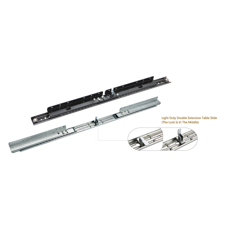 china manufacturer telescopic table rail track drawer slide 35mm table extension slide