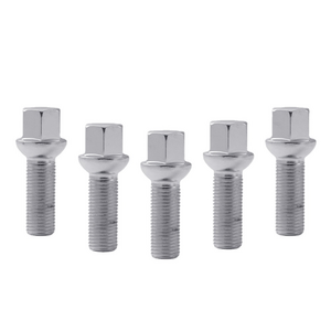 SDPSI1pcs Car Wheel Nut Bolts Ball Seat Screw M12x1.5 / M14x1.5 / M15x1.25 Various Lengths for BMW Volkswagen Audi Mercedes