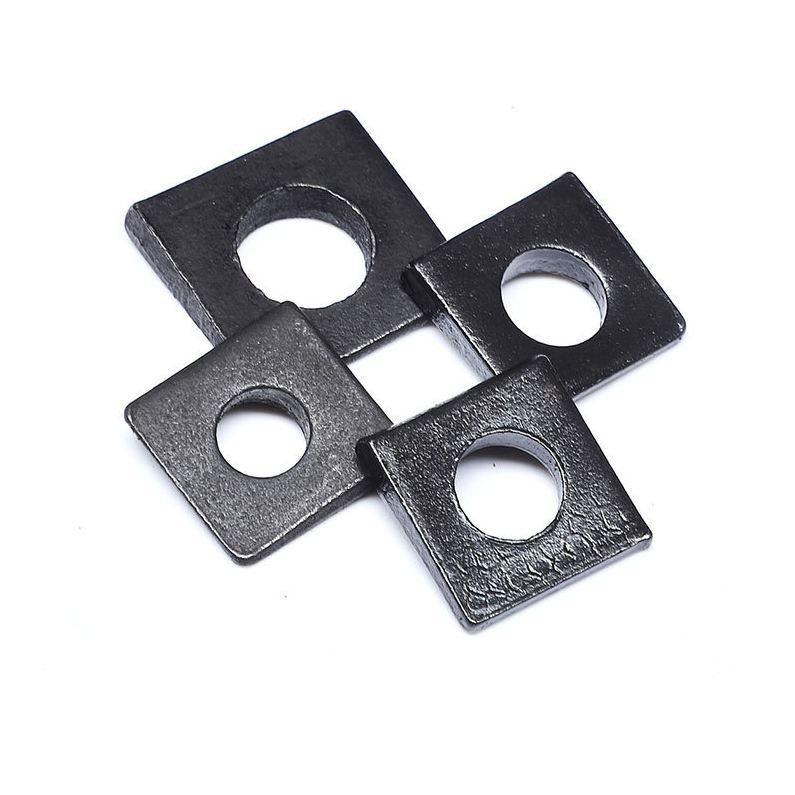 SDPSI DCT carbon steel 65Mn GB852 Square Taper Washers with Round Hole For Slot Section Black