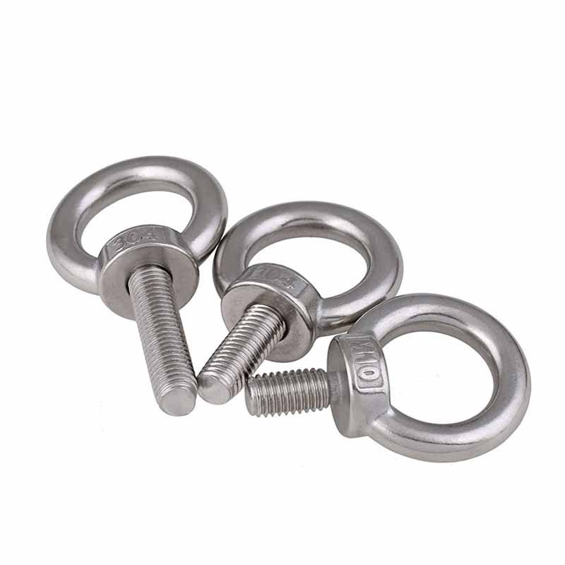 SDPSI304 Stainless Steel Eye Bolt A2 Marine Lifting Eye Screws Ring Loop Hole for Eyebolt Cable Rope M3 M4 M5 M6 M8 M10 M12 M14-