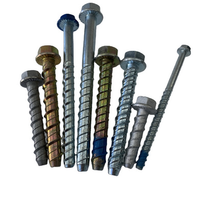 Professional manufacturer painting flange head masonry hex self concrete tapping screws Concrete Bolt Hex Flange Head Screw