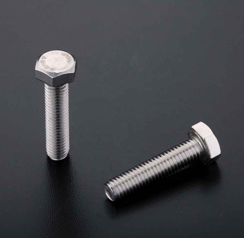 High Quality Stainless Steel Bolt A2-70 , DIN933 , DIN931 Hex Bolt , Hex Nut , Manufacture & Supplier