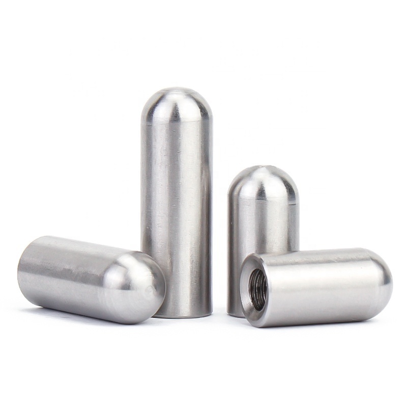 stainless steel inner thread round head cylindrical pin m4 m5 m6 m8 m10 m12 hollow pin