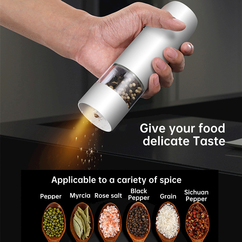 China Made Kitchen Mill And Grinders Electric Salt & Pepper Grinder Set With Adjustable Coarseness