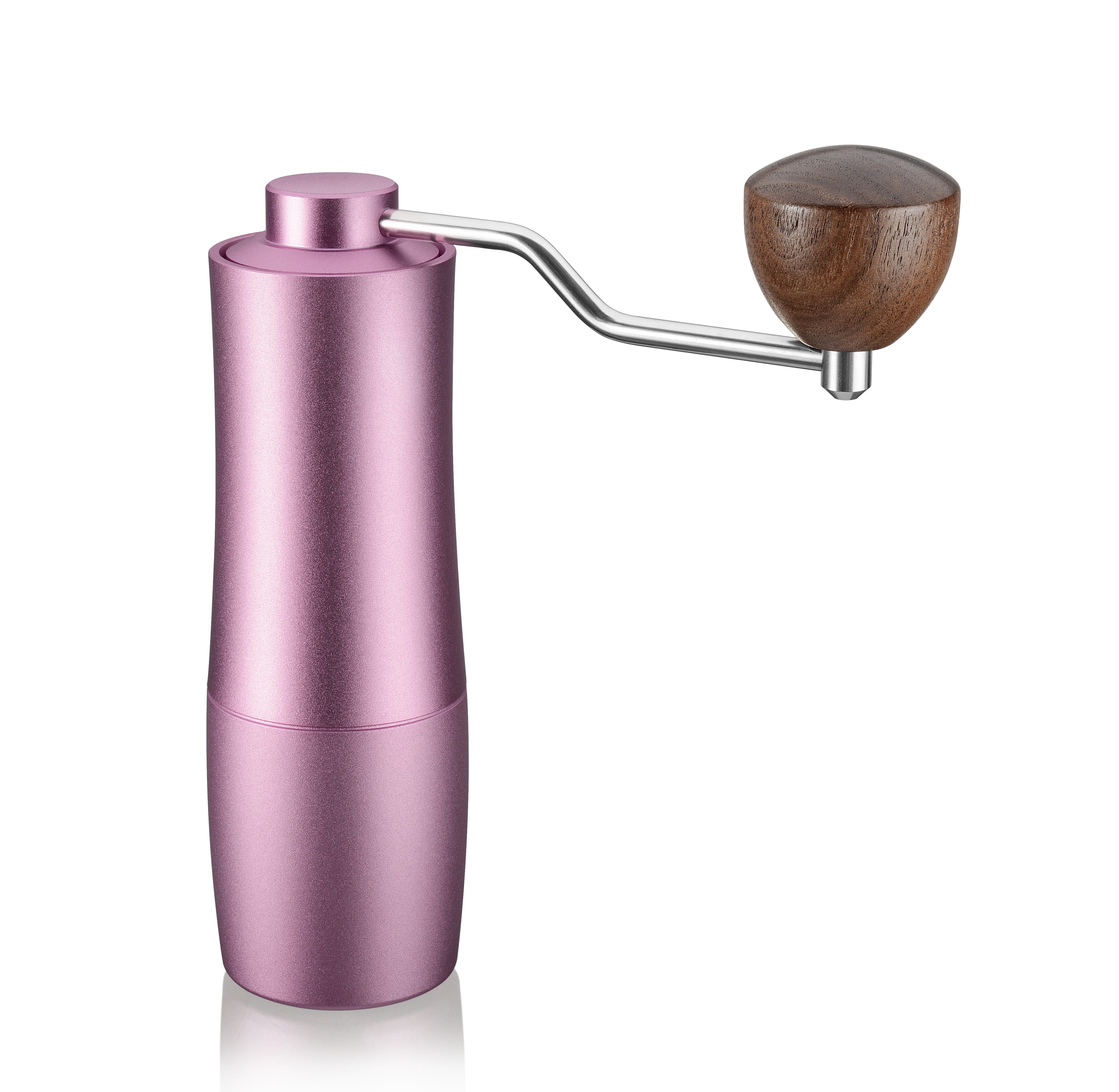 Professional kitchen appliance 25g espresso stainless steel mill flat burr pink cordless manual coffee grinder