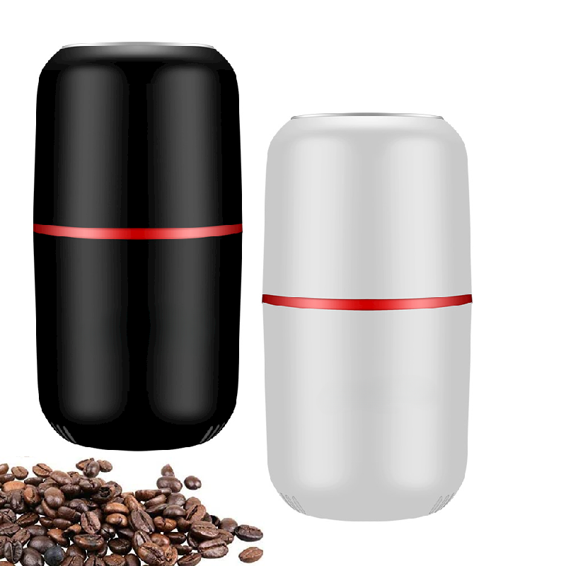 Portable Electric Coffee Grinder with Stainless Steel Blades, Spice, Herb, Pepper, Chili, Bean, Peanuts, Grains Grinder