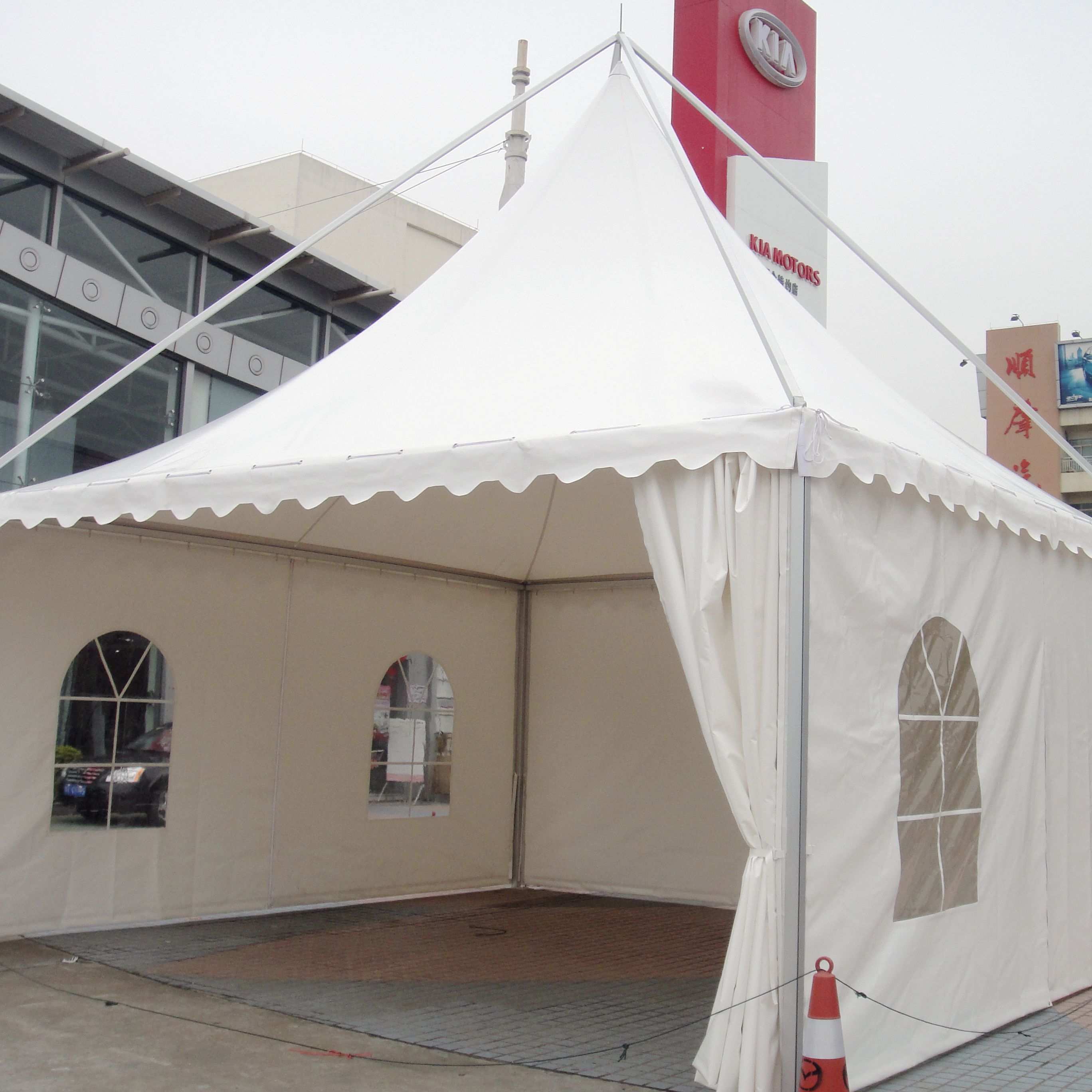 Wholesale Cheap Portable 3x3 Folding  Gazebo Tent Waterproof Pvc Side Walls Custom Tent With Logo For Trade Show Outdoor Display