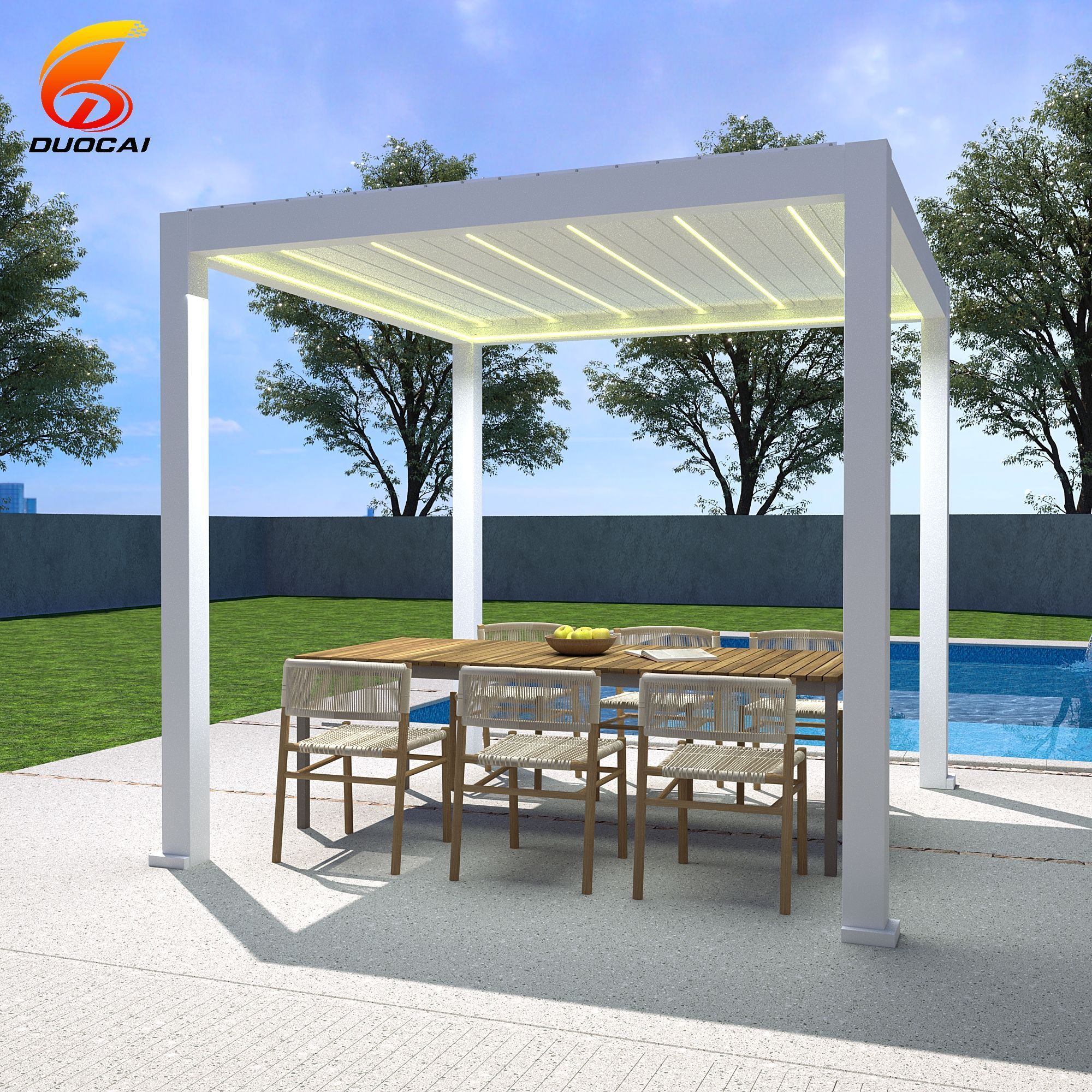 Patio gazebo replacement canopy aluminium luxury garden gazebo manufacturer