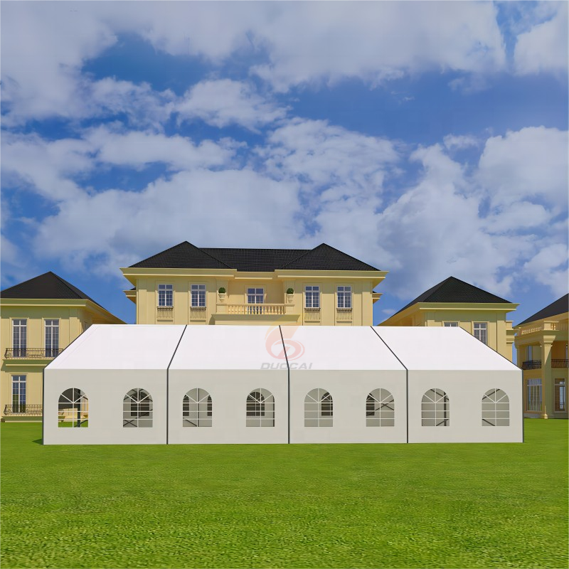 Outdoor 40x20 storm proof pvc canopy stretch marque frame tent 10x30 party event wed tent