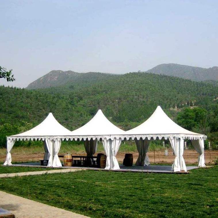 Wholesale Outdoor Big Folding Canopy Trade Fair Tent Marquee Stretch Tent For Party Backyard Gazebo Tent  On Sale