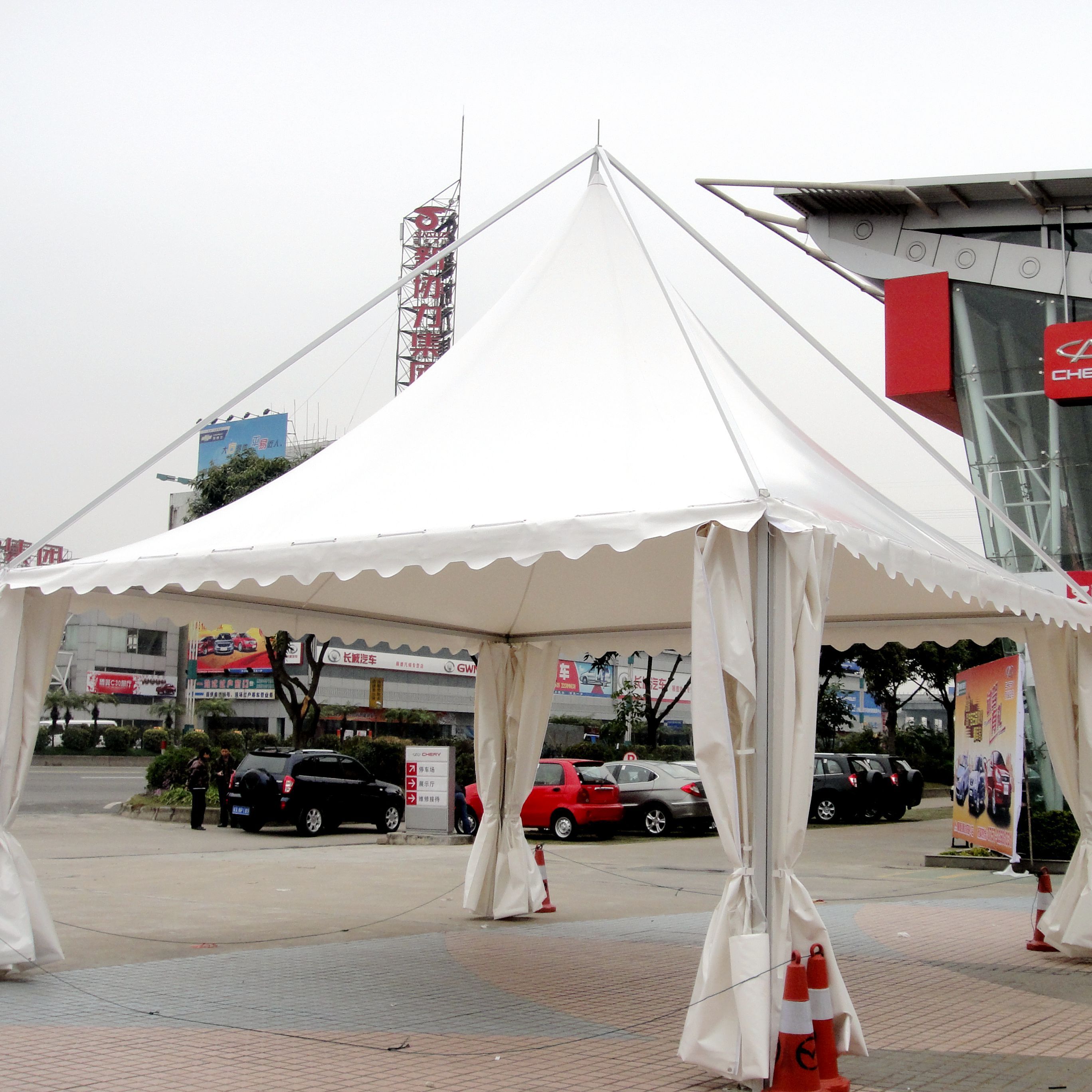 3x3m factory wholesale custom advertising canopy trade show tent outdoor wedding tents for events with pvc sidewalls