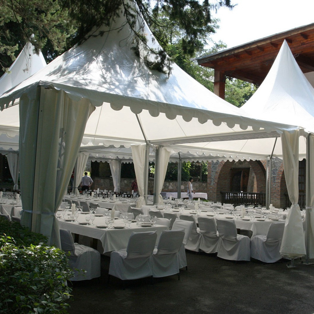 Factory Wholesale White Pvc 5X5 Pagoda Outdoor Garden Tent Waterproof Canopy Tents For Events