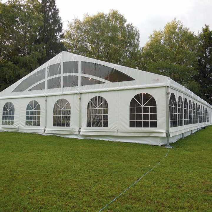 Duocai Luxury 1000 People  Clear Roof Marquee Lining Outdoor Tent Wedding Event Party Tents With Decoration Accessories