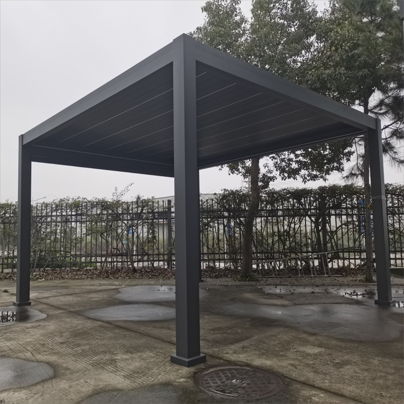 Garden Modern Outdoor Waterproof Louvered Aluminum Gazebo Pergola