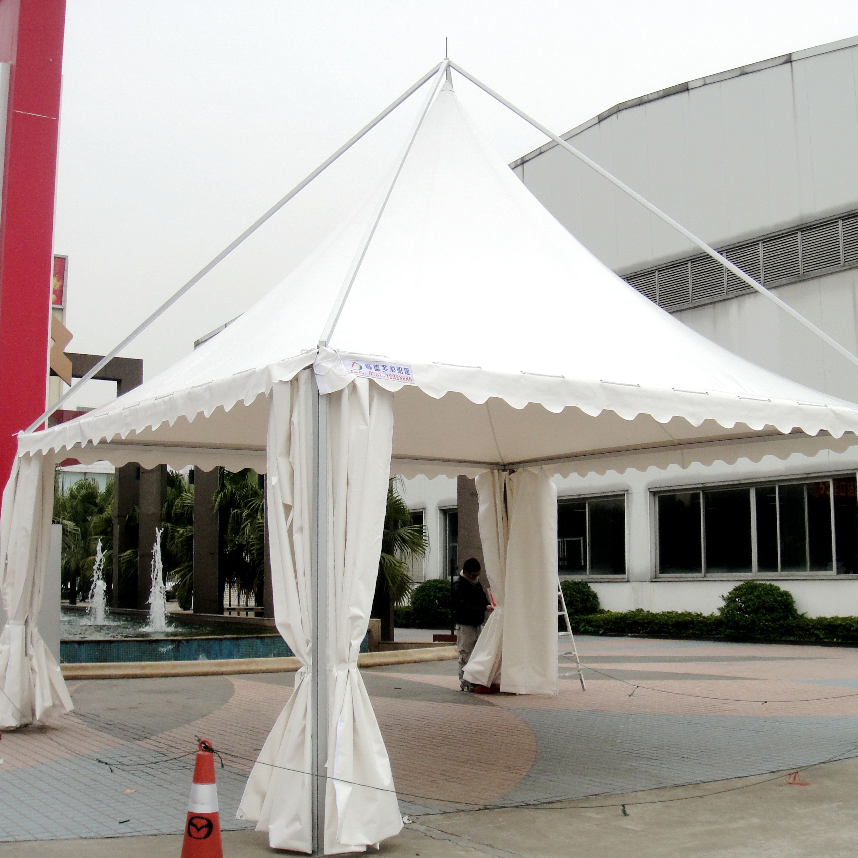 Wholesale Cheap Portable 3x3 Folding  Gazebo Tent Waterproof Pvc Side Walls Custom Tent With Logo For Trade Show Outdoor Display