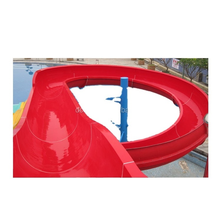 High Quality Customized Outdoor Play Equipment Fiberglass Water Park Slides For Sale