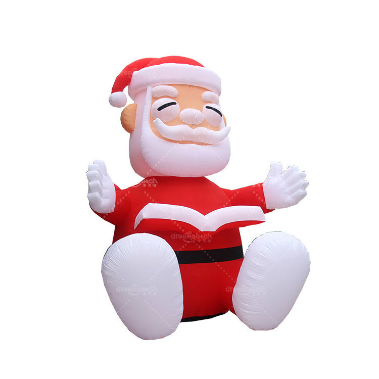 Christmas Indoor Outdoor Children Playground Decoration Large Inflatable Santa Claus