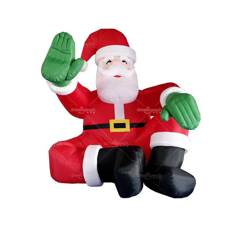 Christmas Indoor Outdoor Children Playground Decoration Large Inflatable Santa Claus