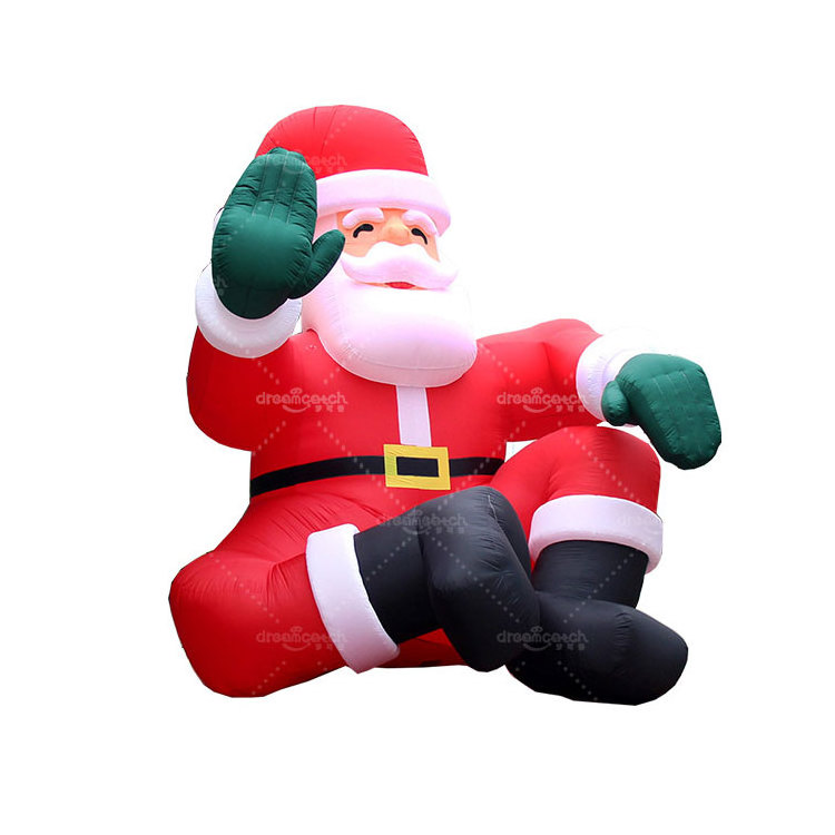 Christmas Indoor Outdoor Children Playground Decoration Large Inflatable Santa Claus