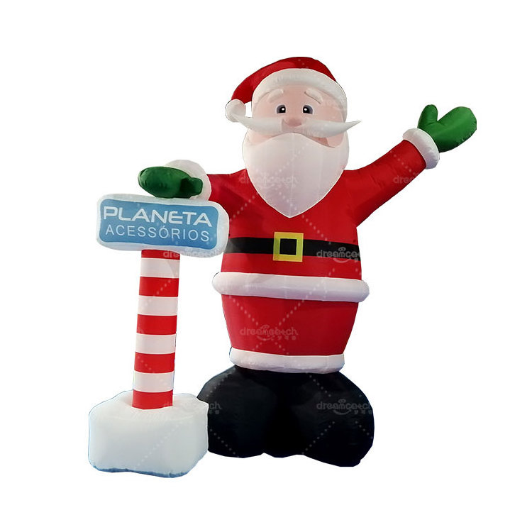 Christmas Indoor Outdoor Children Playground Decoration Large Inflatable Santa Claus