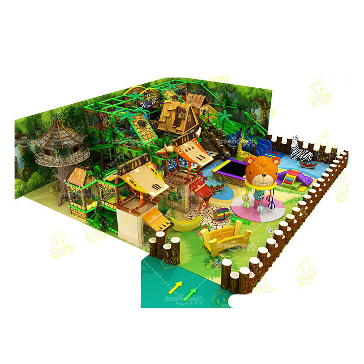 Commercial playground manufacturer wooden children soft play area kids indoor playground equipment