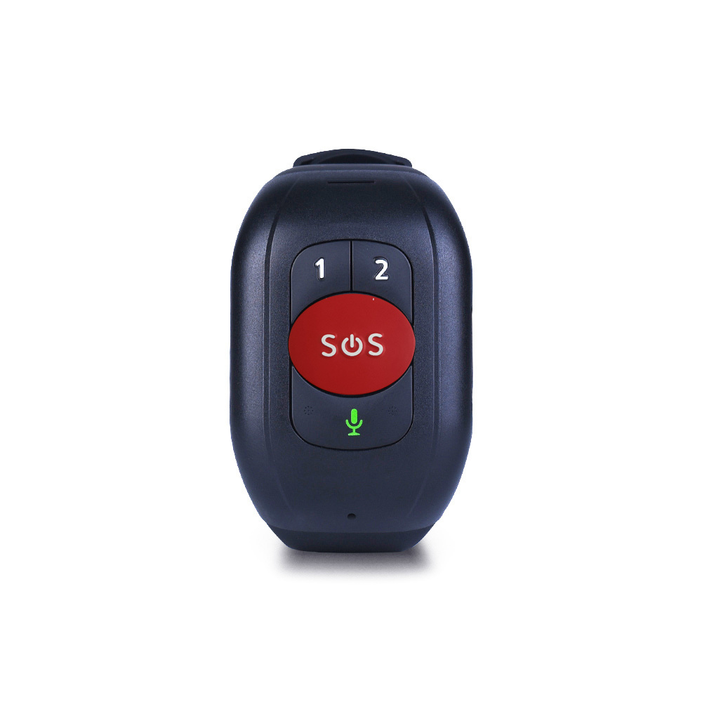 new 4G SOS button two way communication fall down detection GPS tracker smart band watch for elderly and patients