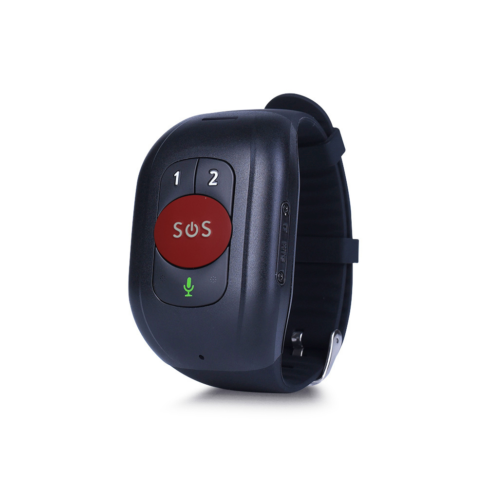 new 4G SOS button two way communication fall down detection GPS tracker smart band watch for elderly and patients