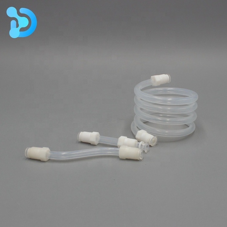 PTFE flexible tubing 6mm 4mm 2mm od Fluoropolymer tube oil resistant cold ptfe tube