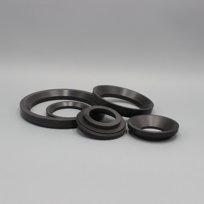 Customize ball valve seats PTFE filled black PTFE stem packing seal