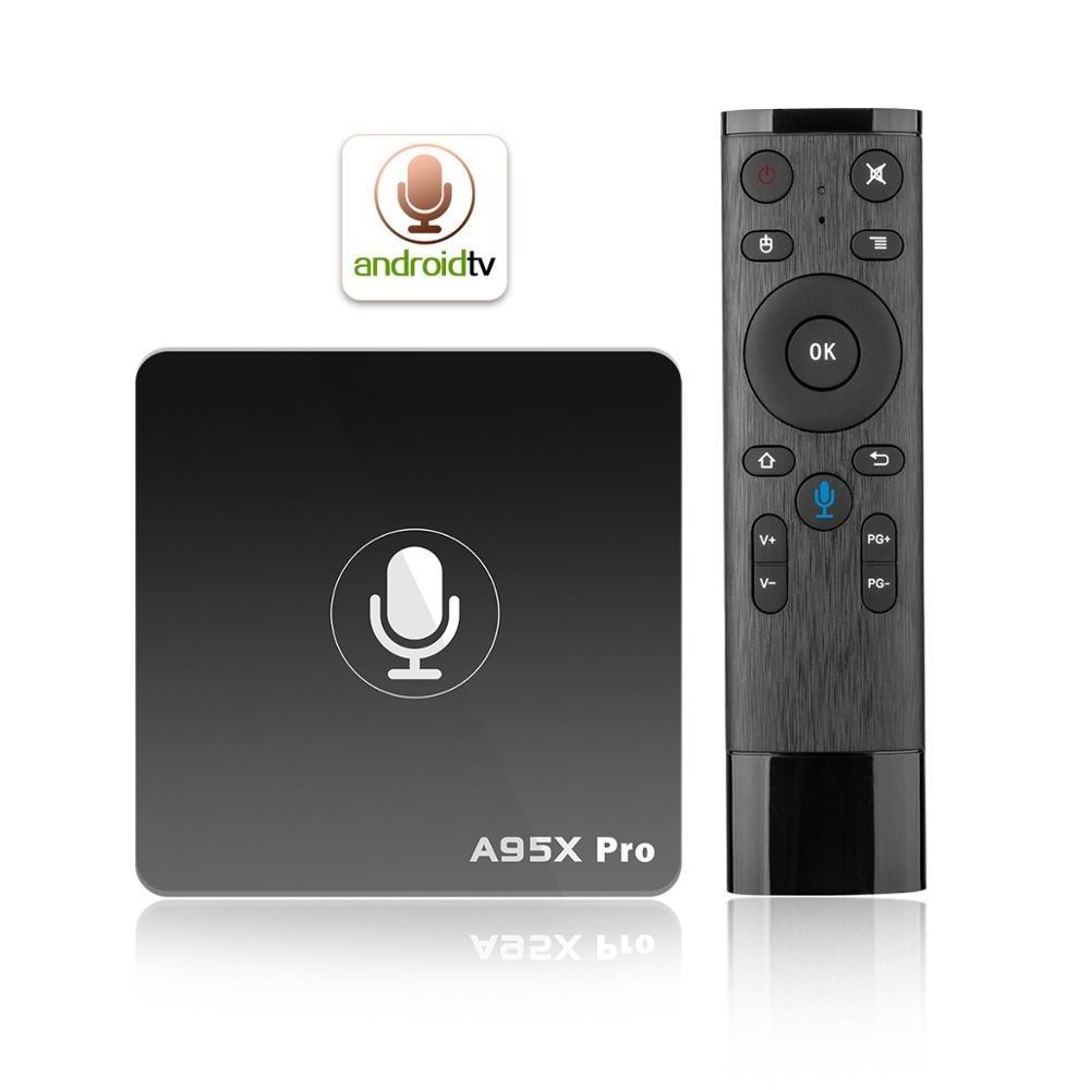 A1 set top box with android tv system  go-gle voice assistant