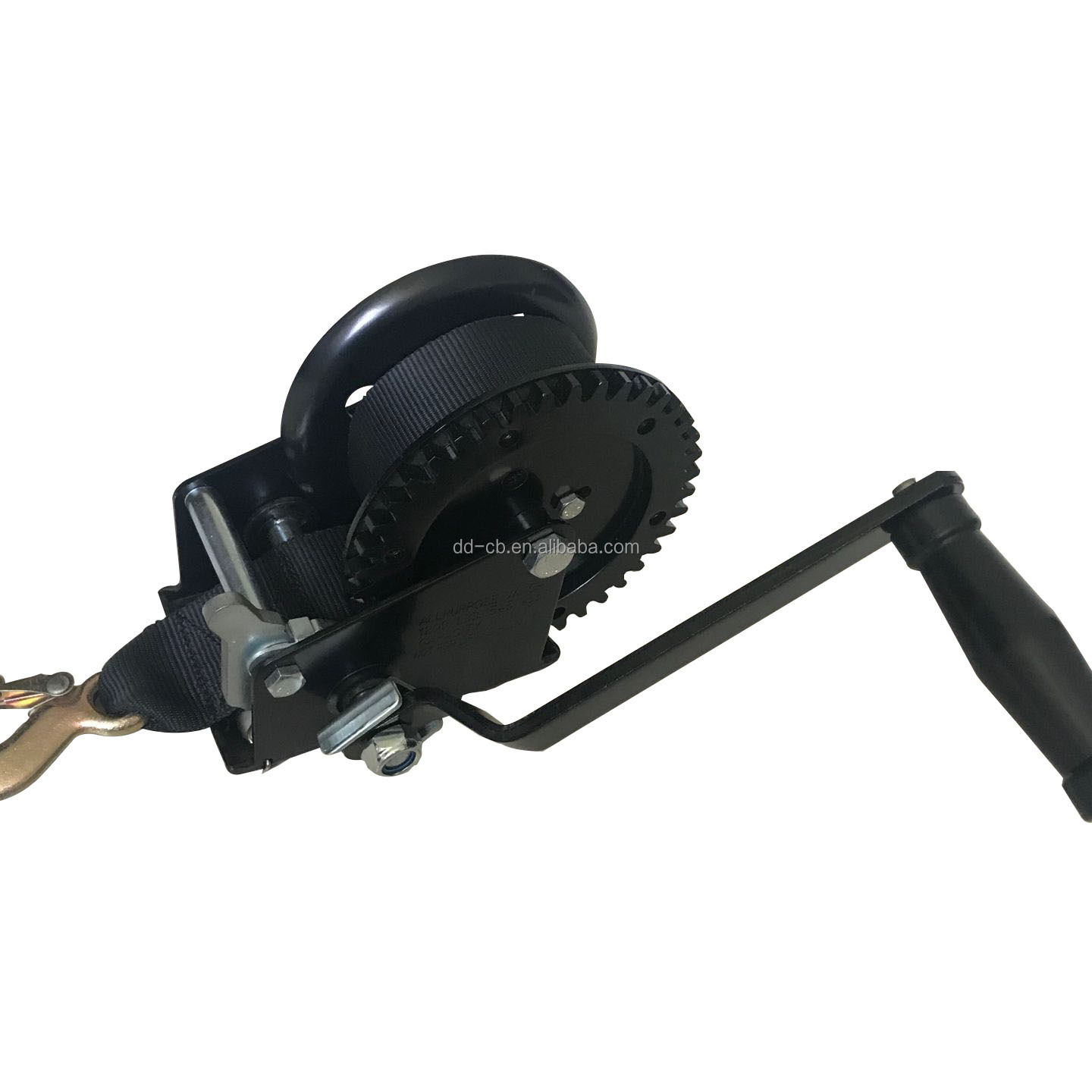 High Quality Manual Hand Winch Boat Trailer Hand Crank Winch with Belt Webbing Strap