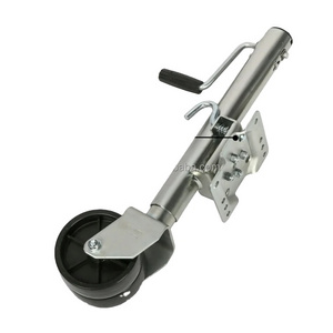 1500lbs trailer jockey wheel with brake trailer jack with swivel wheel 8'' travel jockey wheel for boat trailer price