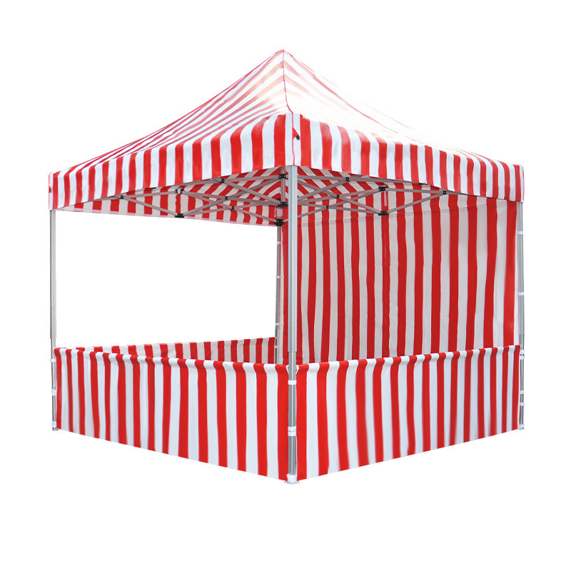 Outdoor Gazebo 10x10 10*x15ft  Pop Up Canopy Gazebo Food Snack Marquee Tent Red and White Stripe Tent Carnival themed Tent